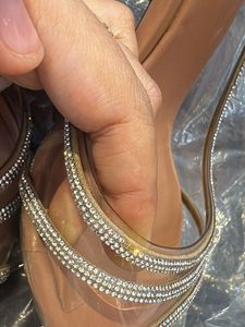 Zara Strappy Embellished Slingback Heels