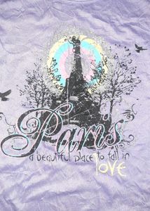 💜 Paris Dream Pastel Tee – Effortlessly Feminine