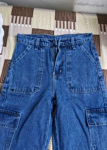 cargo blue jeans