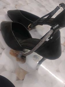 new Elegant Black Heels 4 inch pencil heel