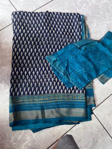 Beautiful Navy Blue Saree