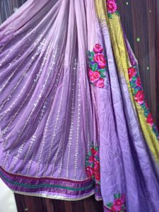Designer saree from moh-manthan with designer blouse
