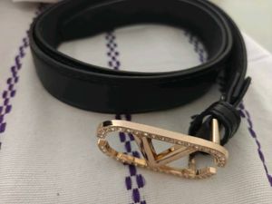 2 belts - cream and Black  Belt with Gold Buckle