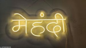 Haldi Neon Light For Wedding