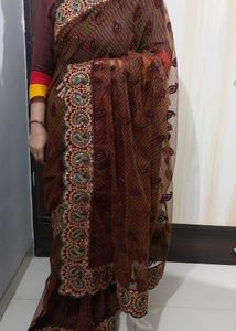 Embroidered Saree with Blouse