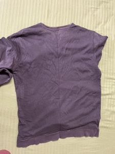 Purple Long Sleeve Sweatshirt