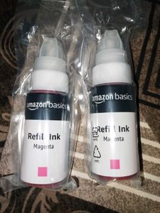 2x Amazon Basics Magenta Refill Ink