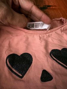H&amp;M Cute Girl's Long Sleeve Top