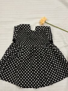Bandeau polka dot top