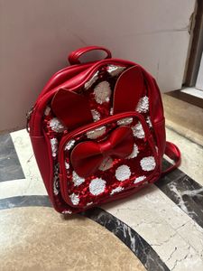 Red Sequin Bunny Backpack