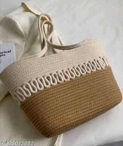Stylish Woven Rope Tote Bag