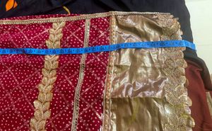 Elegant maroon Bandhani Kurta Set