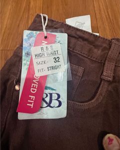 Brown Wide Leg Jeans