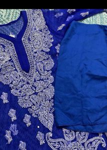 Chikankari Kurti With Inner