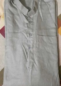 Men's Grey Kurta Set