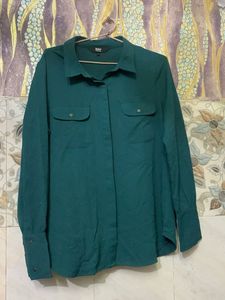 Classic Teal Button-Up Shirt