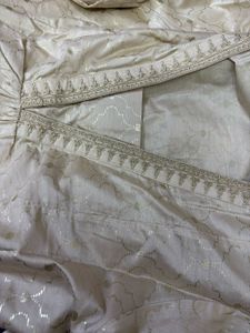 Max Beige Embroidered Kurta