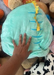 turquoise Squishmallows Chet the Lizard plush