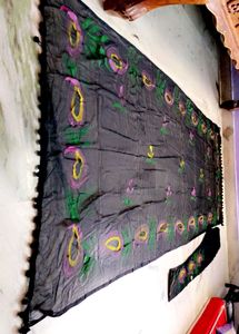 Trendy Hand-painted Legging With Dupatta