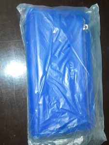 Blue Zipper Clutch Bag