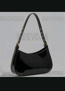 Stylish Black Hobo Bag