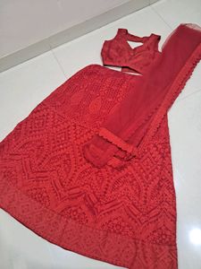 Red Lehenga
