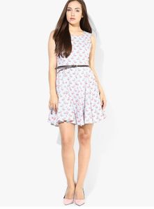 Flamingo Print Dress