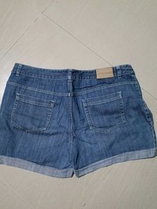 Denim Roll-Up Shorts