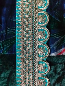 Embroidered Teal Lace