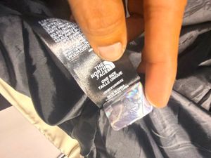 The North Face Cream &amp; Black Jacket