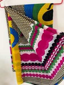 Vibrant Abstract Print Saree