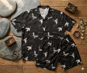 New 6xl crane-print co-ord set