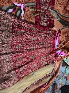 Embroidered Red Lehenga Choli Set