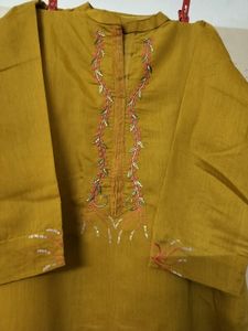 Mustard Colour Kurta With Pant