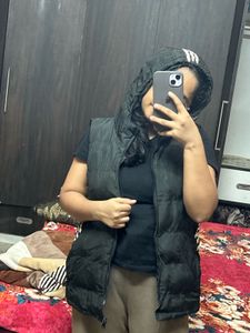 Black Padded Gilet Jacket