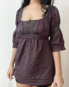 grunge milkmaid Style Tunic Top💗💗