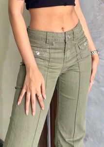 H&amp;M Flared Cargo Trousers