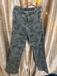 Camouflage Denim Pants