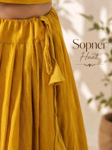 Vibrant Yellow Ethnic Lehenga Set