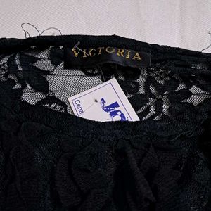 Y2k Vintage Gothic Grungy Black Lace Top