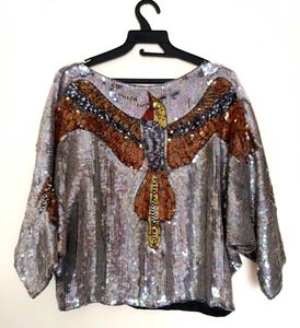 Sparkling Sequin Bird top