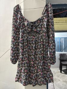 Floral Print Mini Dress