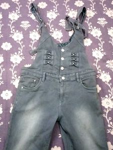 Girls Denim Overalls