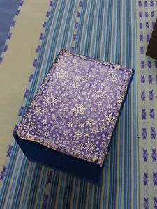 Blue Velvet Storage Box