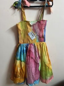 Multicoloured A Line Dress