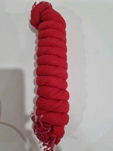 Red Beaded Dupatta - never used