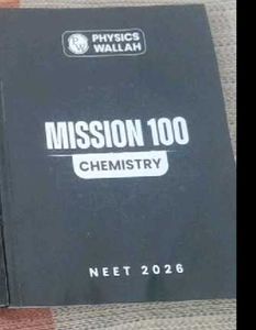 Physics Wallah Mission 100 NEET 2026 Book