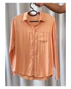 Peach Button-Up Shirt