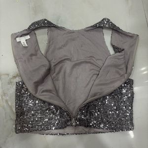 H&amp;MSparkly Sequin Halter Neck Top