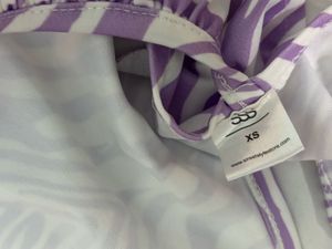 Purple Zebra Print Cut-Out Dress
